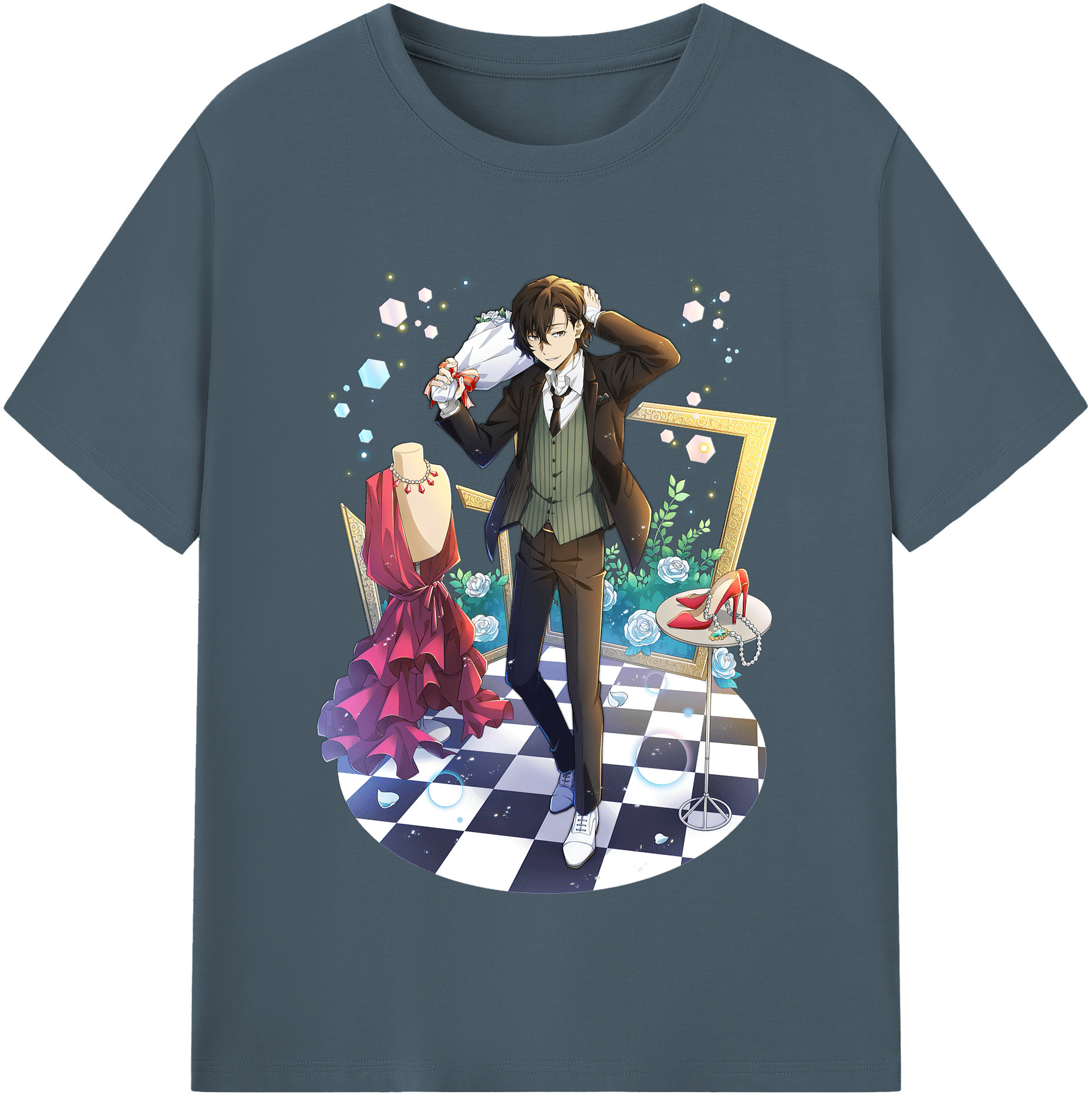 （画像用） 文豪ストレイドッグス Bungo Stray Dogs 綿100％半袖Tシャツ（フロントプリント）